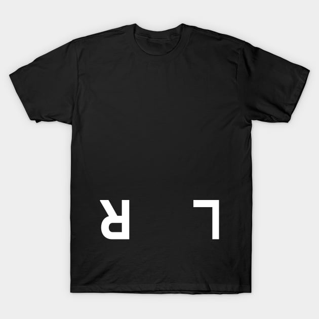 Left-Right Confusion, Telling Left From Right, Upside-Down T-Shirt by Decamega